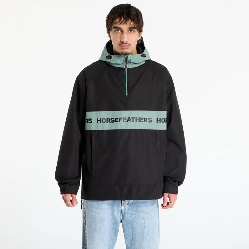 Μπουφάν Horsefeathers Gordie Jacket Black/ Iceberg Green XXL