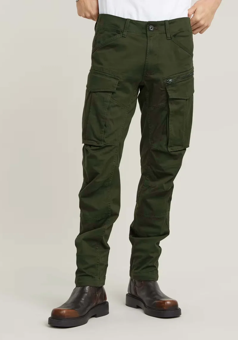 G Star Cargo Παντελόνι της σειράς Rovic Zip 3D Tapered - D02190 5126 6059 Dark Bronze Green
