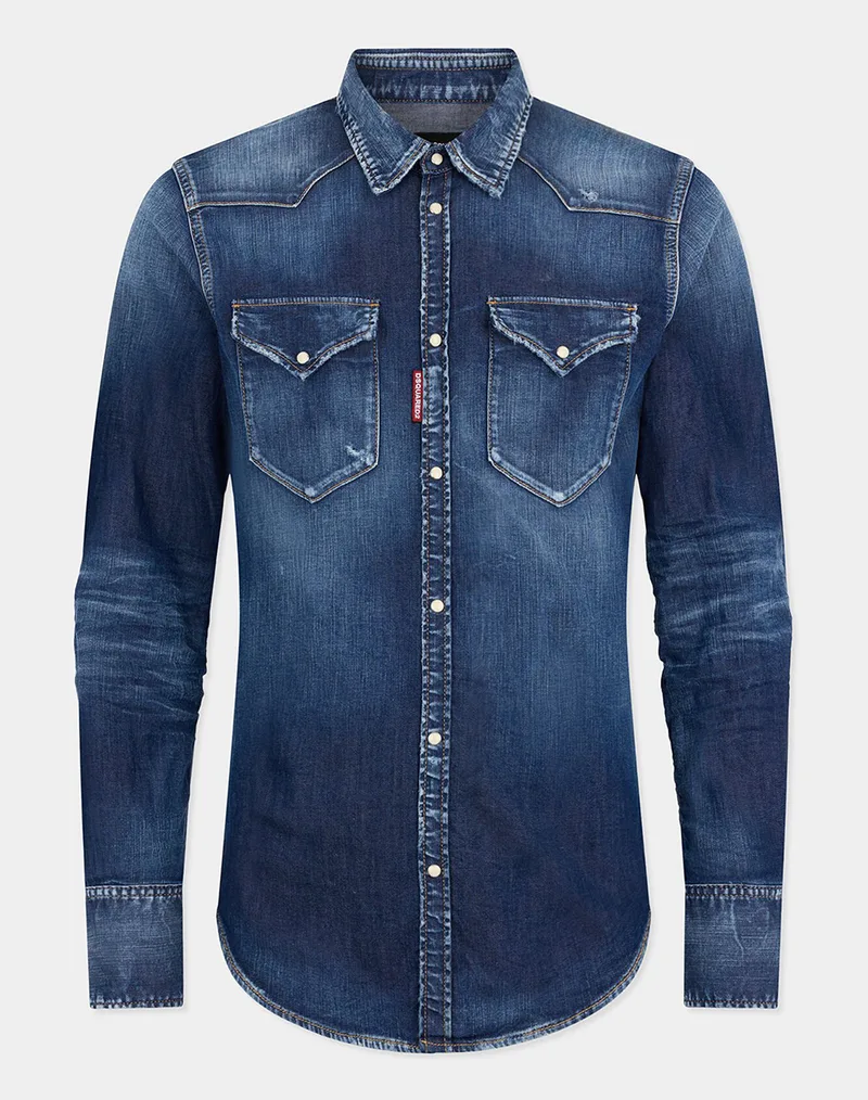DSQUARED2 ΠΟΥΚΑΜΙΣΟ S74DM0986S30341-470 DenimBlue