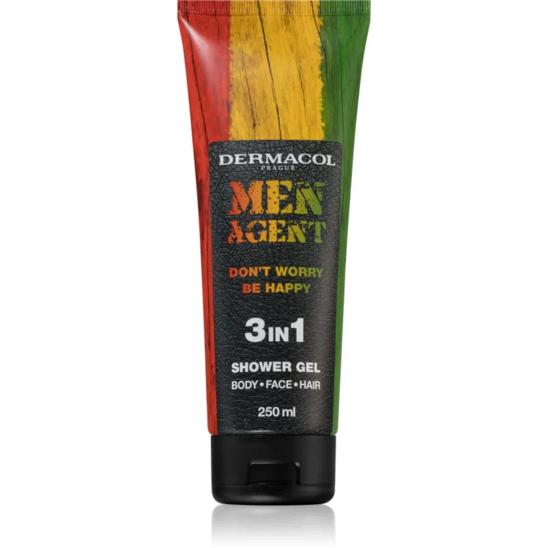 Dermacol Men Agent Don´t Worry Be Happy τζελ για ντους 3 σε 1 250 ml