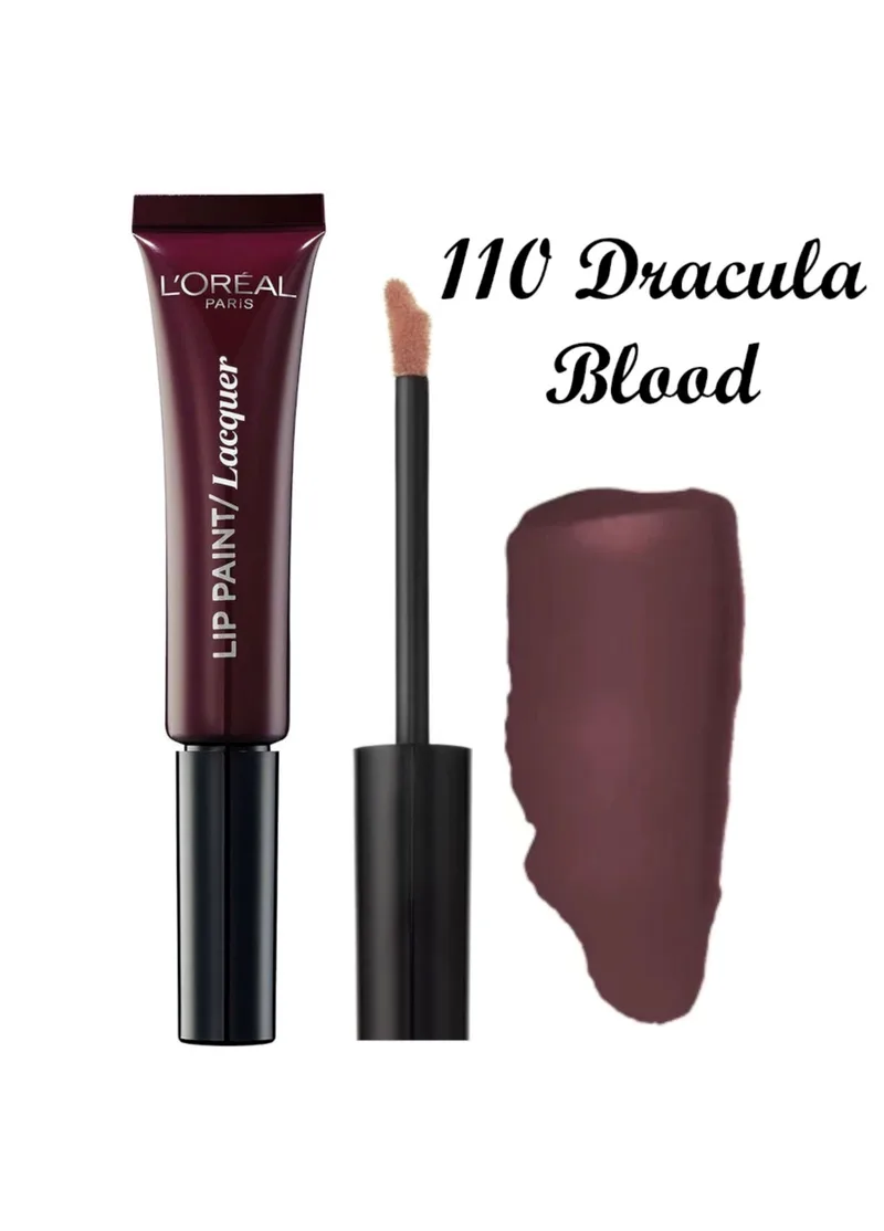 L'Oreal Paris & More - Loreal Paris Infallible Lip Paint Lacquer 110 Dracula Blood