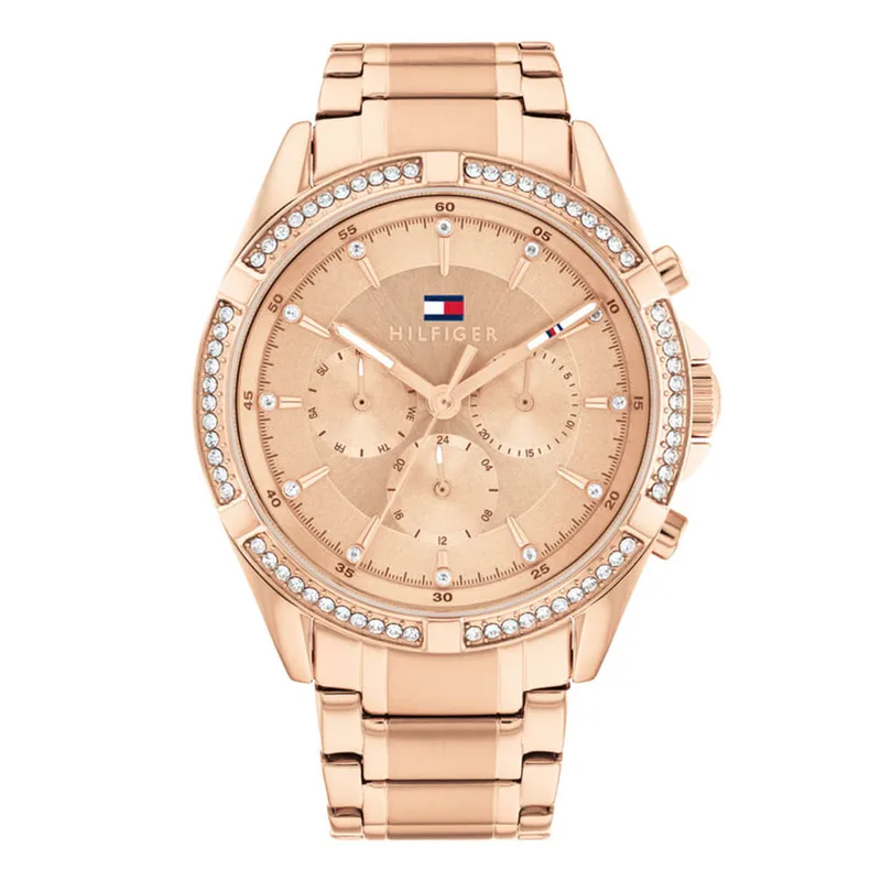 TOMMY HILFIGER Kenzie Multifunction Rose Χρυσό Stainless Steel Bracelet 1782617