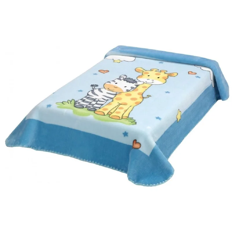 Κουβέρτα Ισπανίας Κουνιας 110X140 Belpla Ster 637 Blue