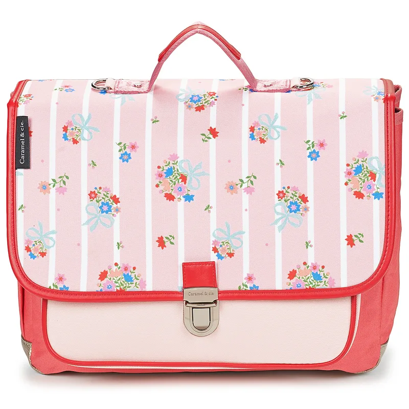Σάκα CARAMEL & CIE CARTABLE 38 CM CORAL BLOSSOM