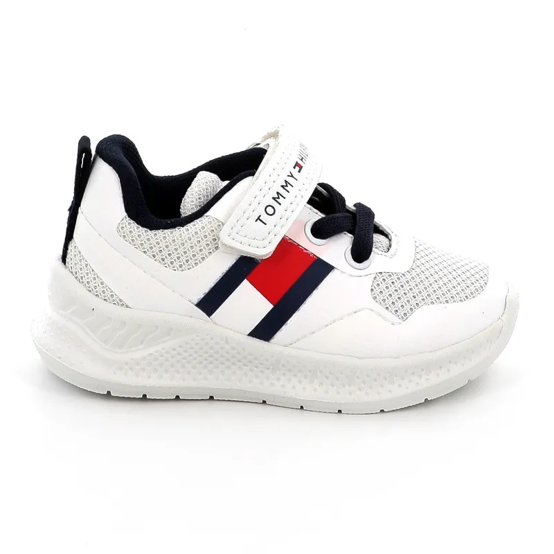 Παιδικό Αθλητικό Παπούτσι για Αγόρι Tommy Hilfiger Χρώματος Λευκό T1X9-34369-1843100