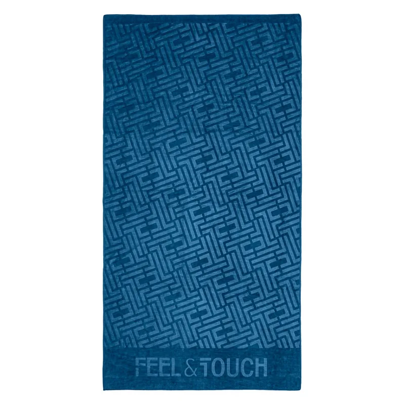 Πετσέτα Θαλάσσης (90x170) Feel & Touch Icon Ocean Blue