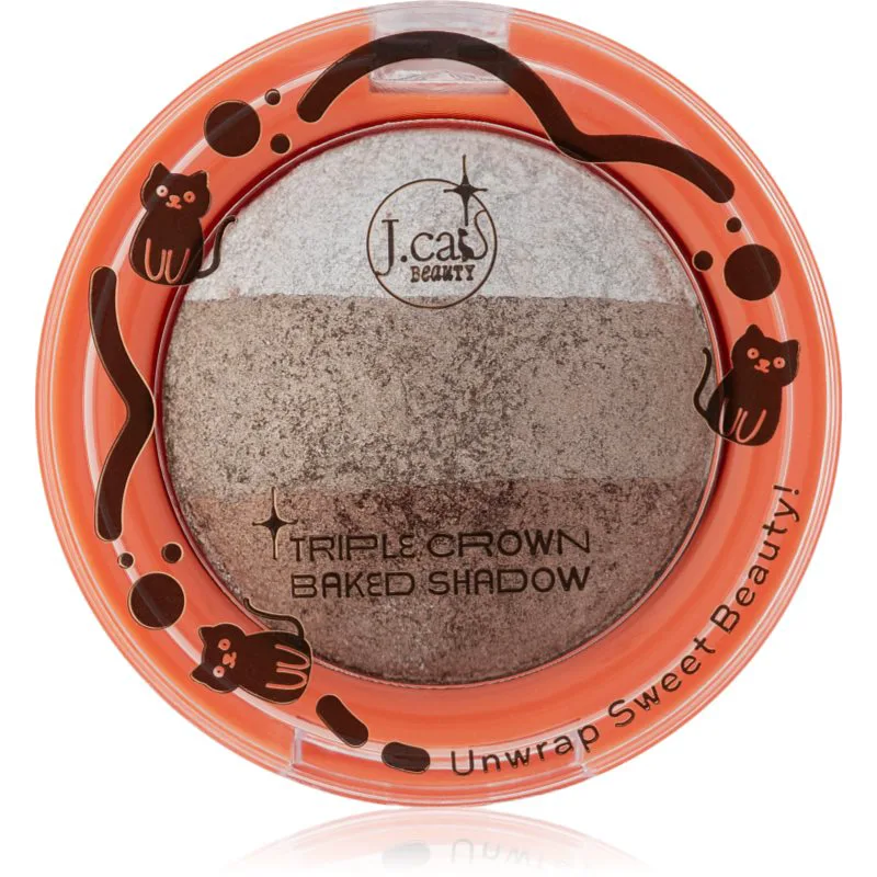 J.Cat Beauty Triple Crown μακράς διαρκείας σκιές ματιών απόχρωση 103 Gingerbread 2.5 γρ