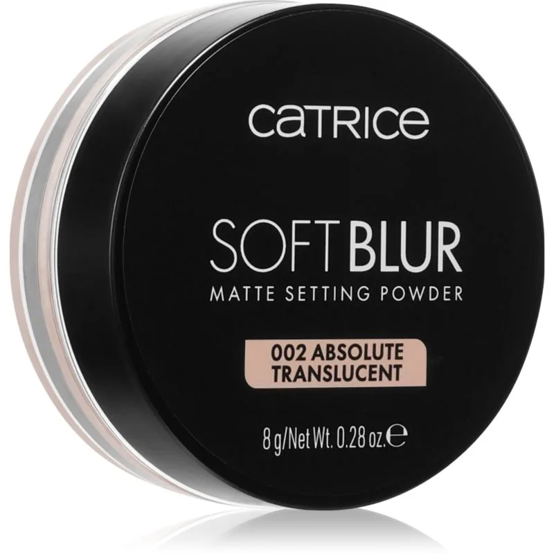 Catrice Soft Blur Matte Setting Powder χαλαρή πούδρα σταθεροποίησης απόχρωση 002 Absolute Translucent 8 γρ