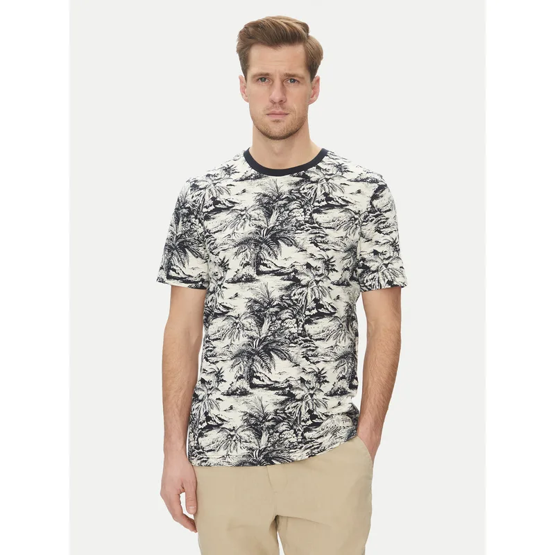 Tommy Hilfiger T-Shirt Summer MW0MW38933 Κρεμ Slim Fit