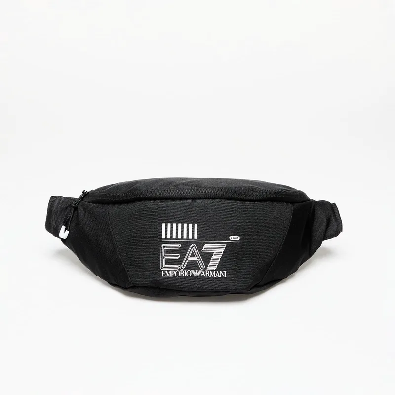 Τσαντάκι μέσης EA7 Emporio Armani Unisex Sling Bag Black/ White Logo Universal