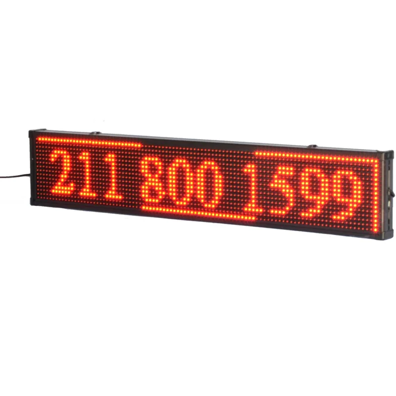 Πινακίδα LED κυλιόμενων μηνυμάτων 70x20 cm Κόκκινη