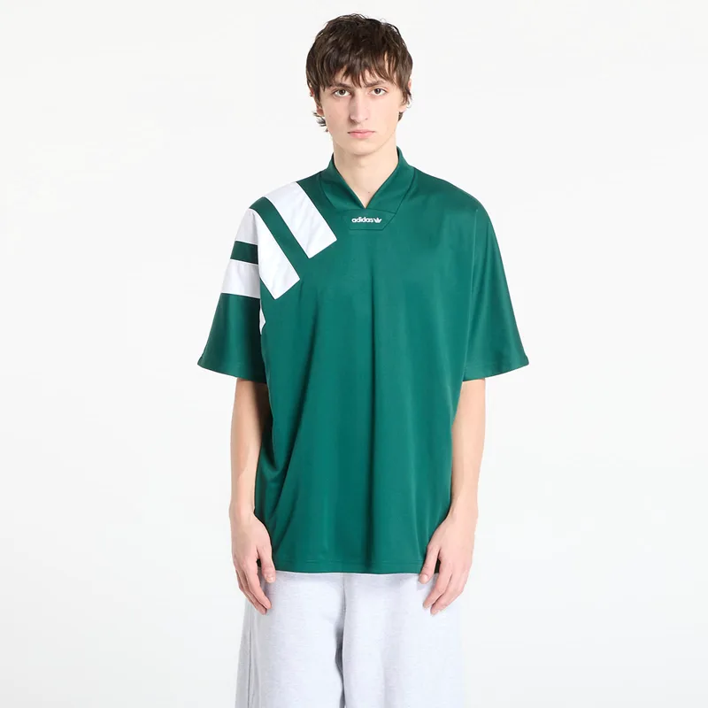 Φανελάκια adidas Adicolor Blocked Jersey Collegiate Green/ White M