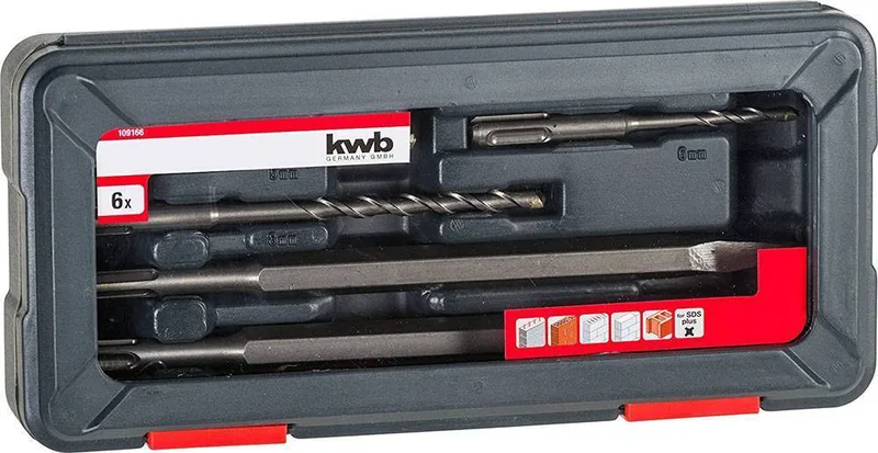 ΣΕΤ 6 ΤΕΜ SDS PLUS KWB ΤΡΥΠΑΝΙΑ + ΒΕΛΟΝΙ + ΚΑΛΕΜΙ 109166