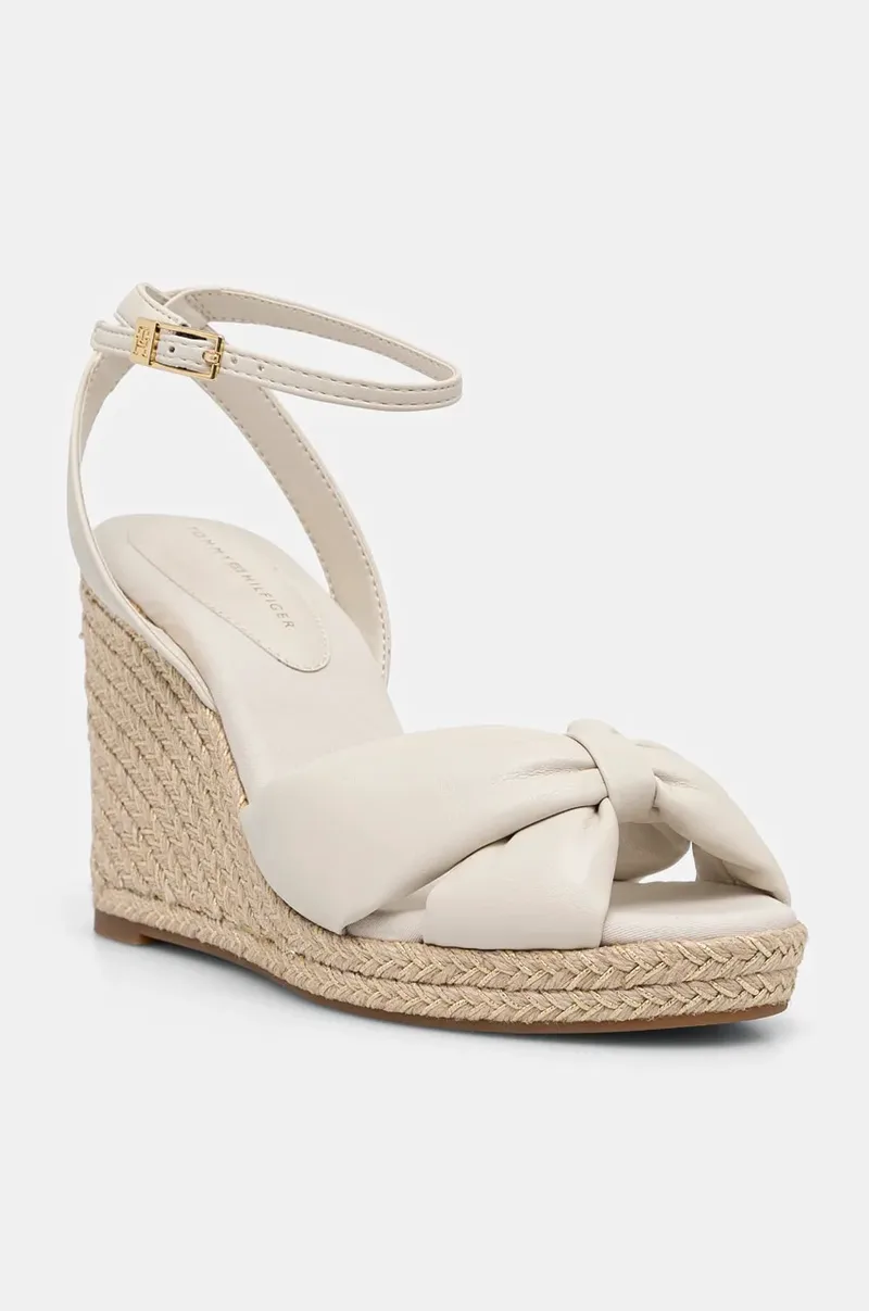 Πέδιλα Tommy Hilfiger TH BOW HIGH CORK WEDG