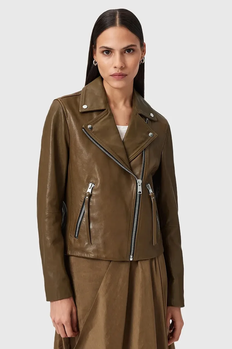 Δερμάτινο μπουφάν AllSaints DALBY BIKER