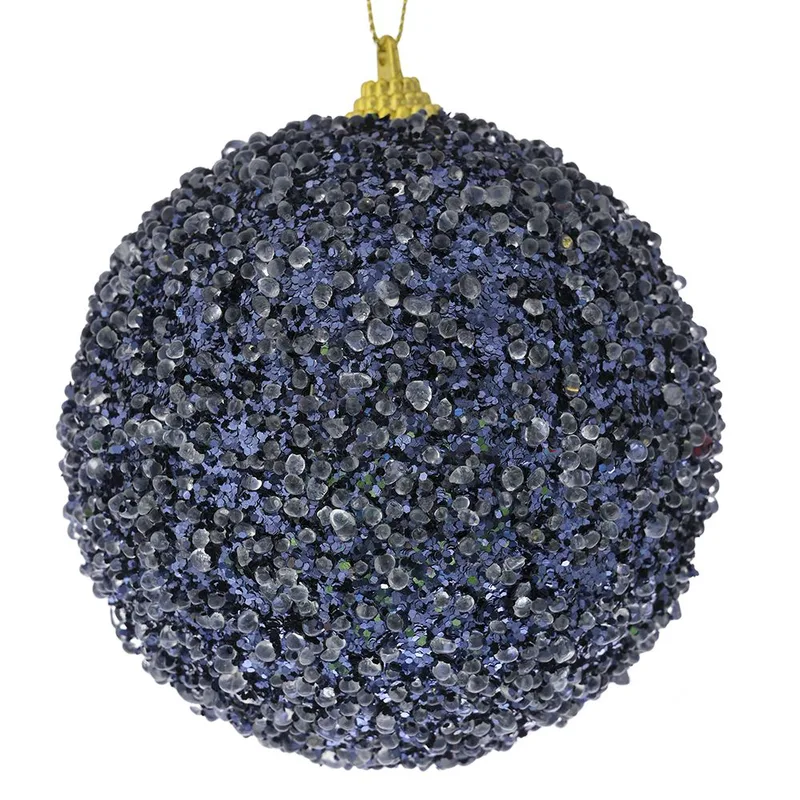 Σετ Μπάλες 4τμχ Πλαστικές Μπλε Glitter iliadis 10εκ. 79420 (Σετ 2 Τεμάχια) (Υλικό: Πλαστικό, Χρώμα: Μπλε) - Iliadis - il_79420