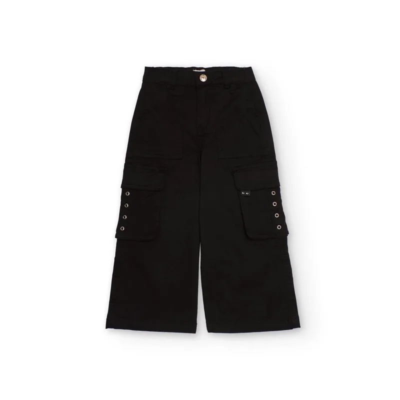 Παντελόνι cargo κορίτσι Nath-KG09P302X1-Black