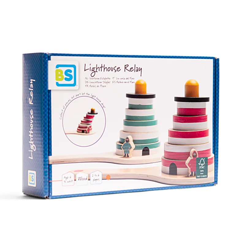Παιχνίδι Ξύλινο Ισορροπίας Φάροι Bs Toys GA445 - Bs Toys - GA445
