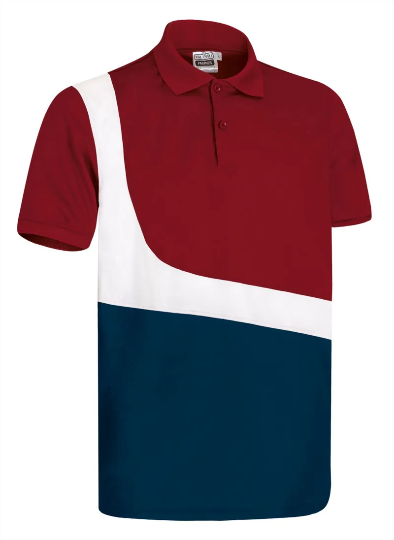 Κοντομάνικο Polo Shirt PARTNER Valento POVAPARLB Lotto Red-White-Orion Navy Blue