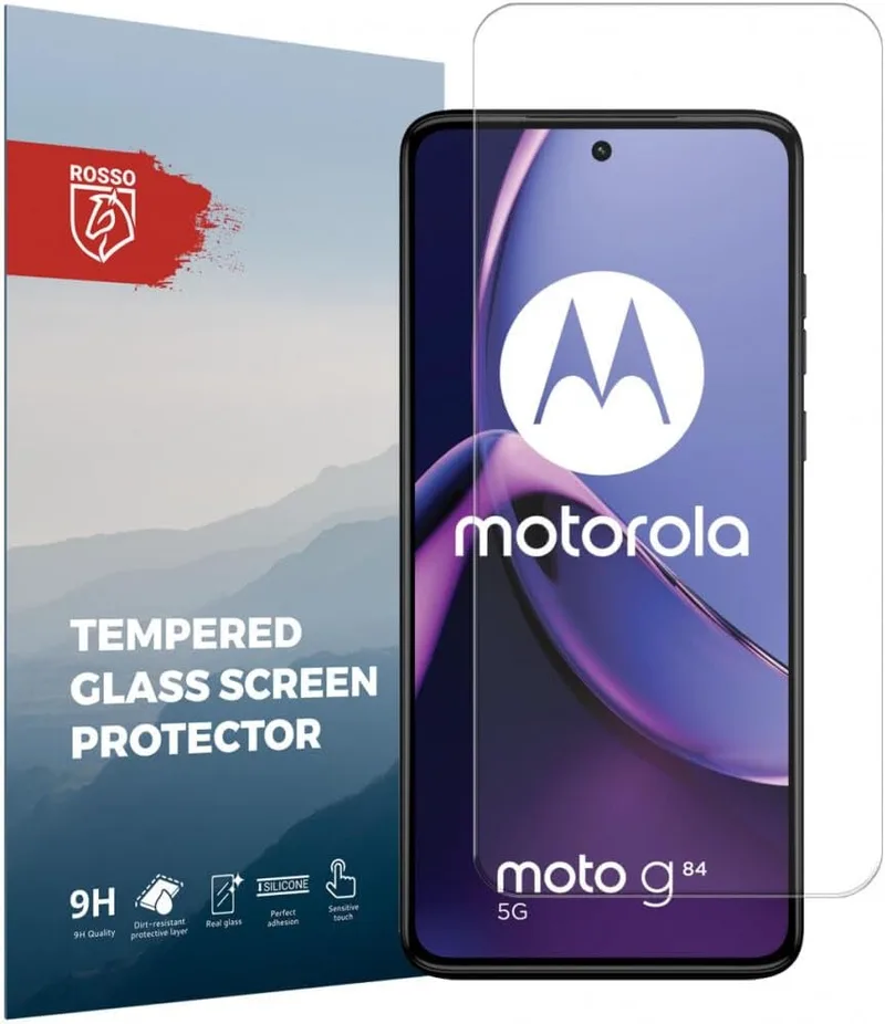 Κόκκινο Tempered Glass - Αντιχαρακτικό Προστατευτικό Γυαλί Οθόνης Motorola Moto G84 - Clear (8719246436734)