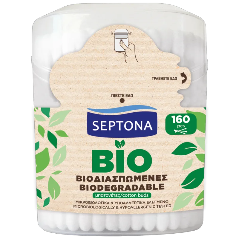 Septona Μπατονέτες Βιοδιασπώμενες 160τεμ