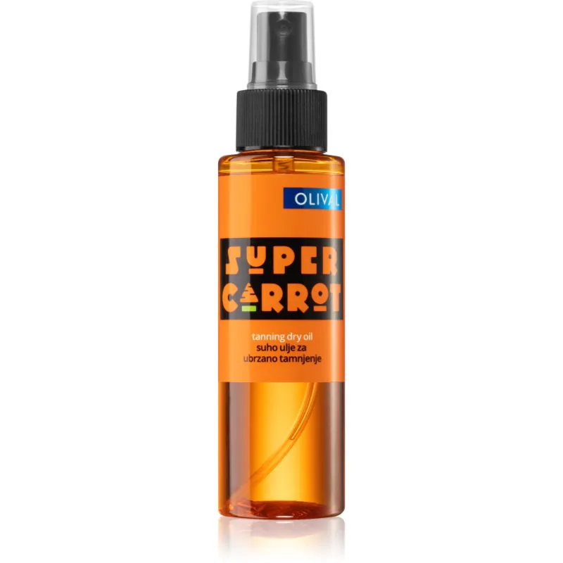Olival SUPER Carrot Dry Oil ξηρό λάδι για το σώμα επιτάχυνση μαύρισματος 100 ml