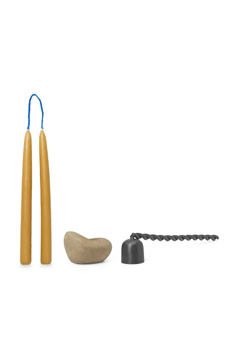 Κηροπήγιο με σβηστήρα και κεριά ferm LIVING Libre 6-pack