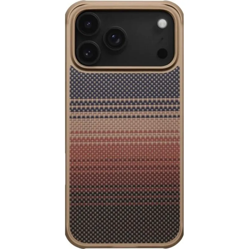 Θήκη iPhone 17 Pro Max Pitaka Aramid ProGuard MagEZ Case Pro 5 Aramid Fiber Body Ανθεκτική με MagSafe 2.3mm 1500D - Sunset (KI1702MGPM)