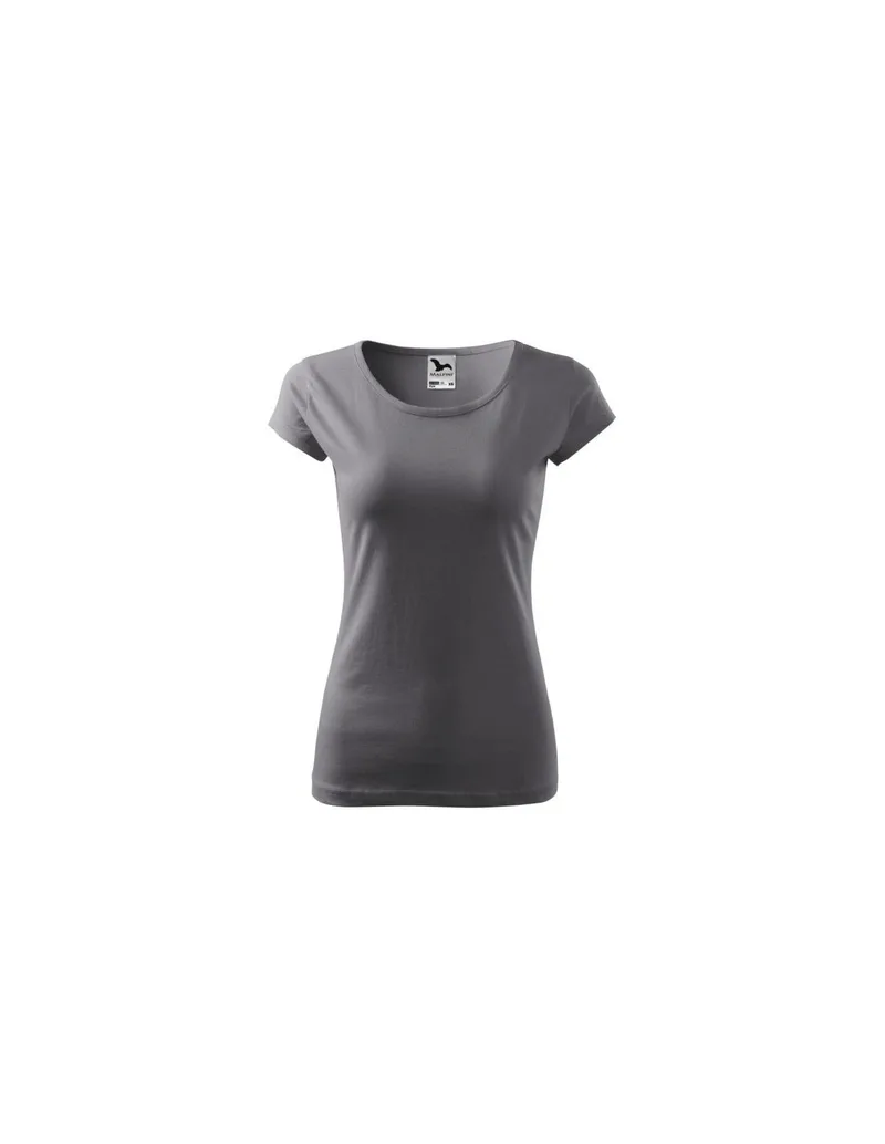 Malfini Γυναικείο Διαφημιστικό T-shirt Κοντομάνικο σε Γκρι Χρώμα MLI-12236