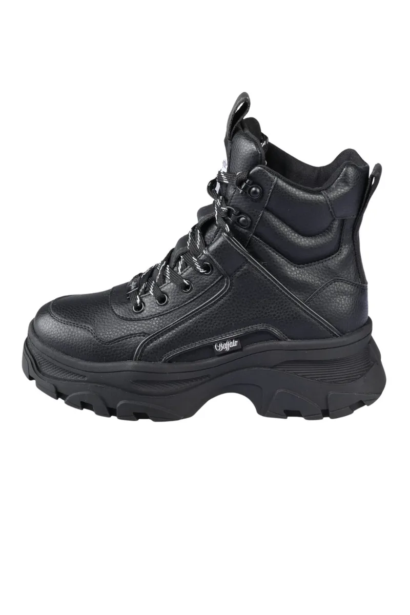 BUFFALO Γυναικεία Μποτάκια VENOM MID - Μαύρα-1622618-BLACK