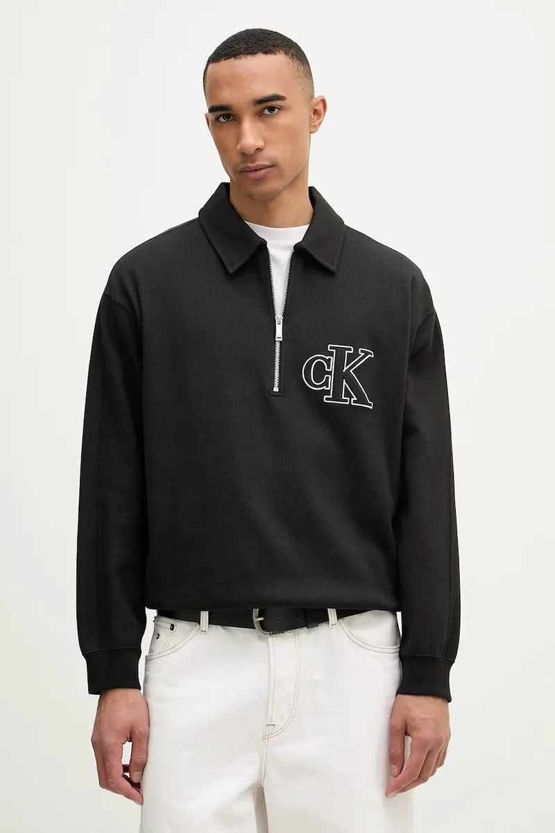 Calvin Klein Jeans μπλούζα ανδρική από βαμβάκι με ελαστάν