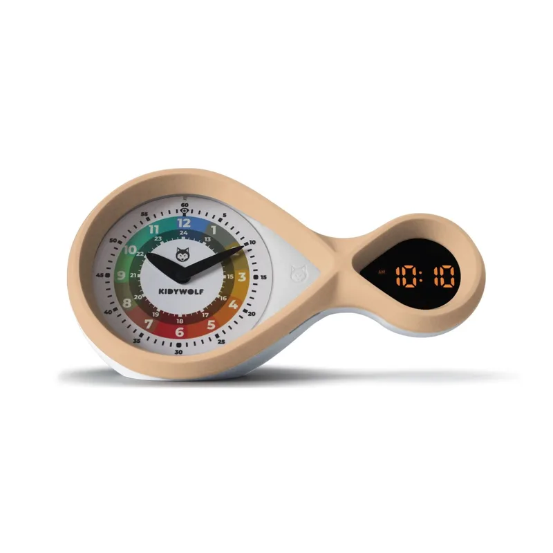 Kidywolf Analog and Digital Alarm Clock in Ροζ