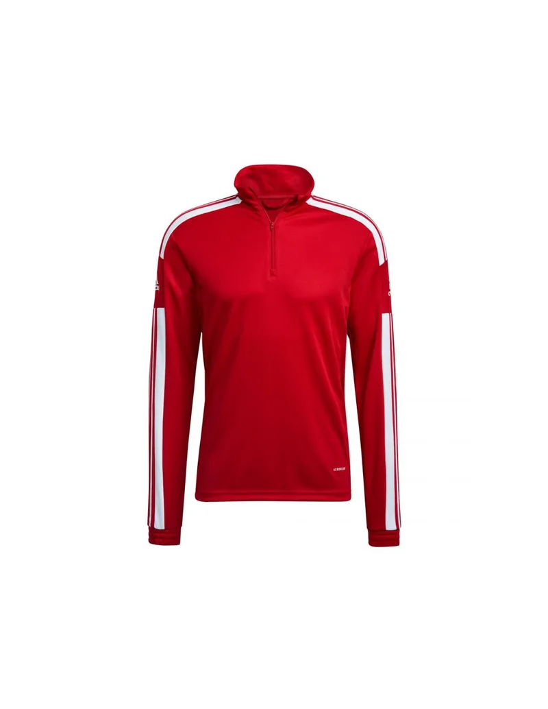 Adidas Squadra 21 Ανδρική Μπλούζα με Φερμουάρ Μακρυμάνικη Κόκκινη GP6472