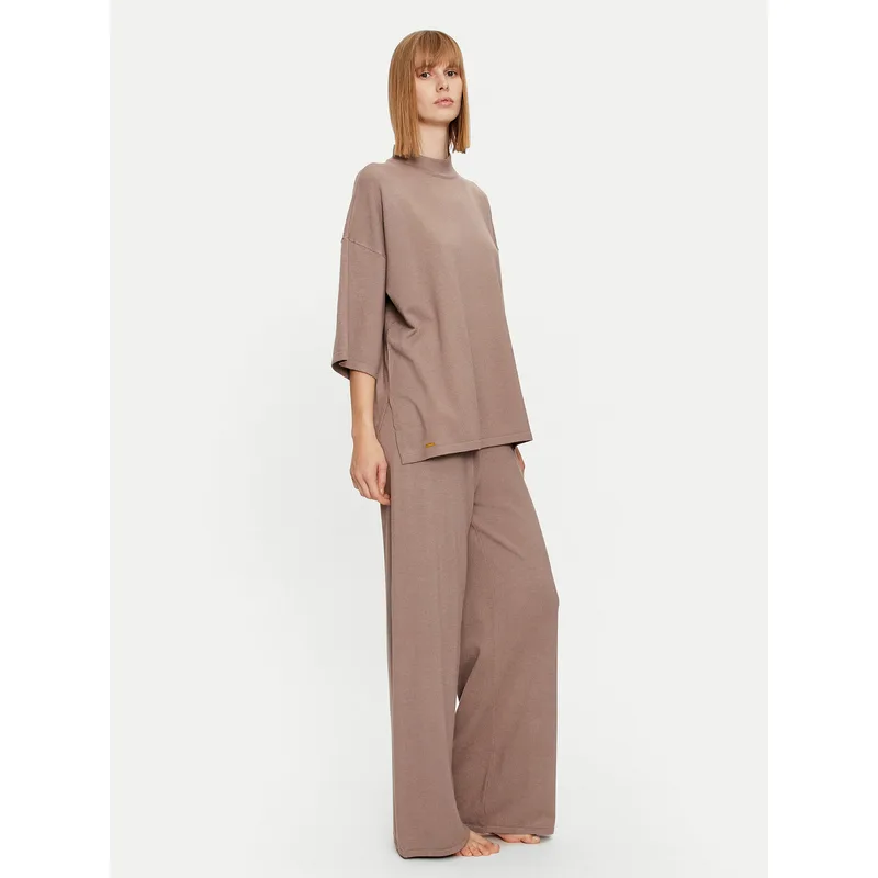 Selmark Πιτζάμα Tricot P7776 Μπεζ Regular Fit