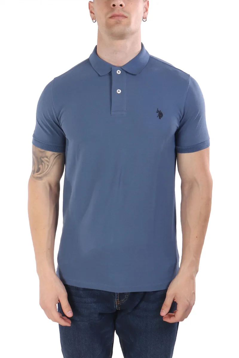 U.S.POLO ASSN POLO KING LOGO ΡΑΦ ΜΠΛΕ