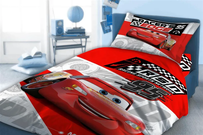 Σεντόνια Σετ 4 τεμ Disney Home Cars 774 160X240 Ροζ 100% Cotton