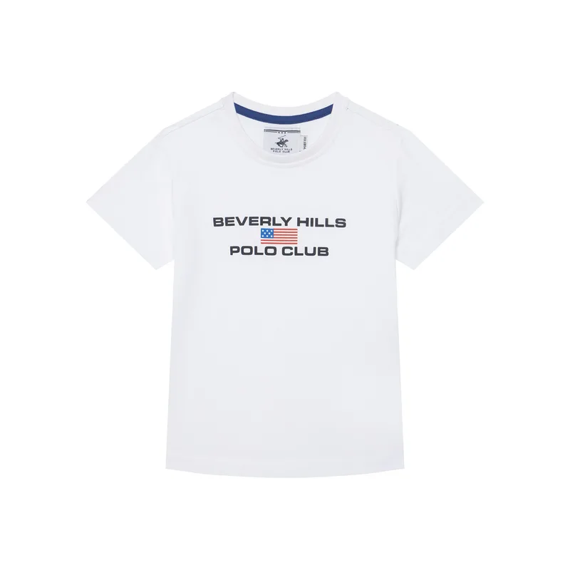 Beverly Hills Polo Club T-Shirt P-SS26B-TS0132 Λευκό Regular Fit
