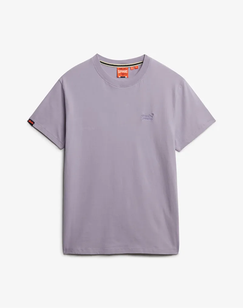 SUPERDRY ESSENTIAL LOGO EMB TEE ΜΠΛΟΥΖΑ ΑΝΔΡΙΚΟ M1011245A-1PM Lilac