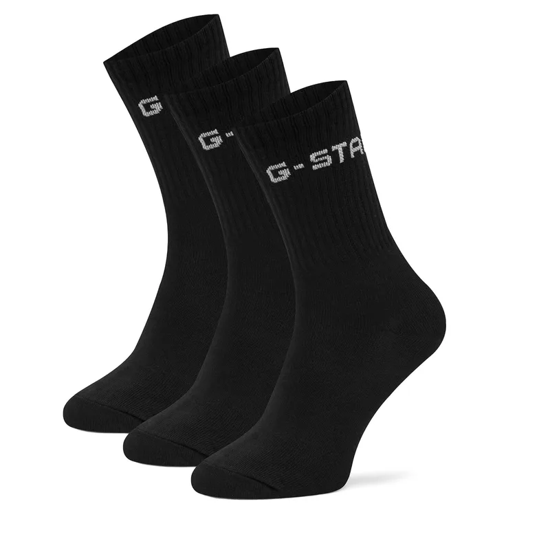 Κάλτσες μακριές G-Star Raw AS_G_STAR_001W_SS25 (3-PACK) Μαύρο