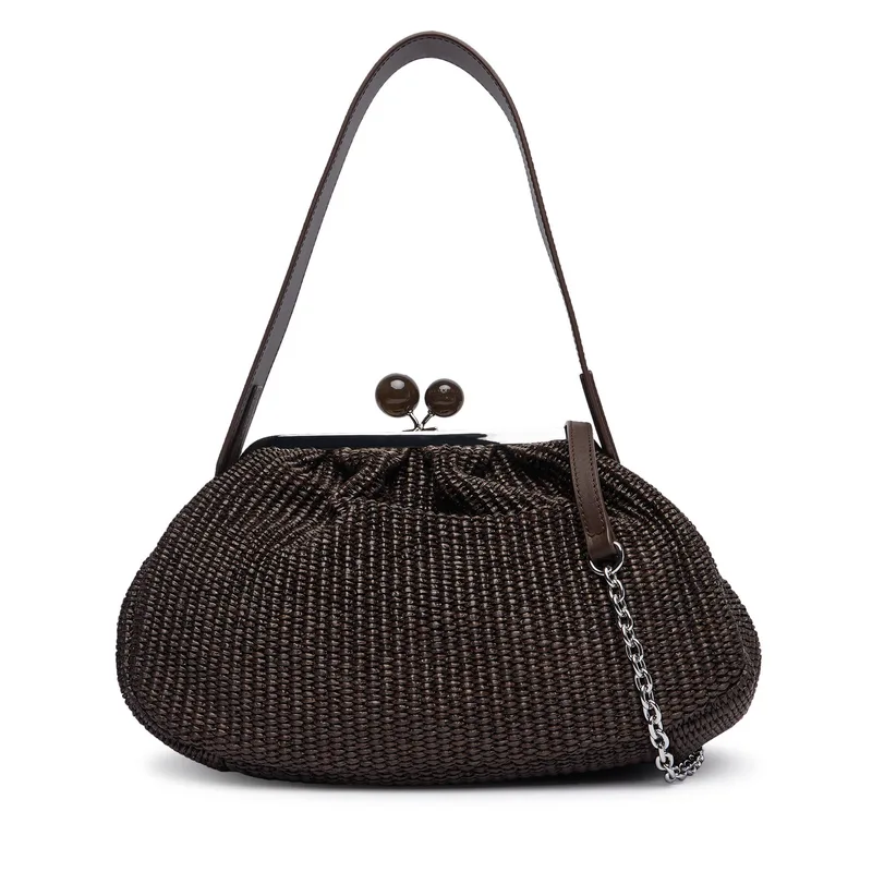 Τσάντα Weekend Max Mara 2615511105650 Σκούρο καφέ