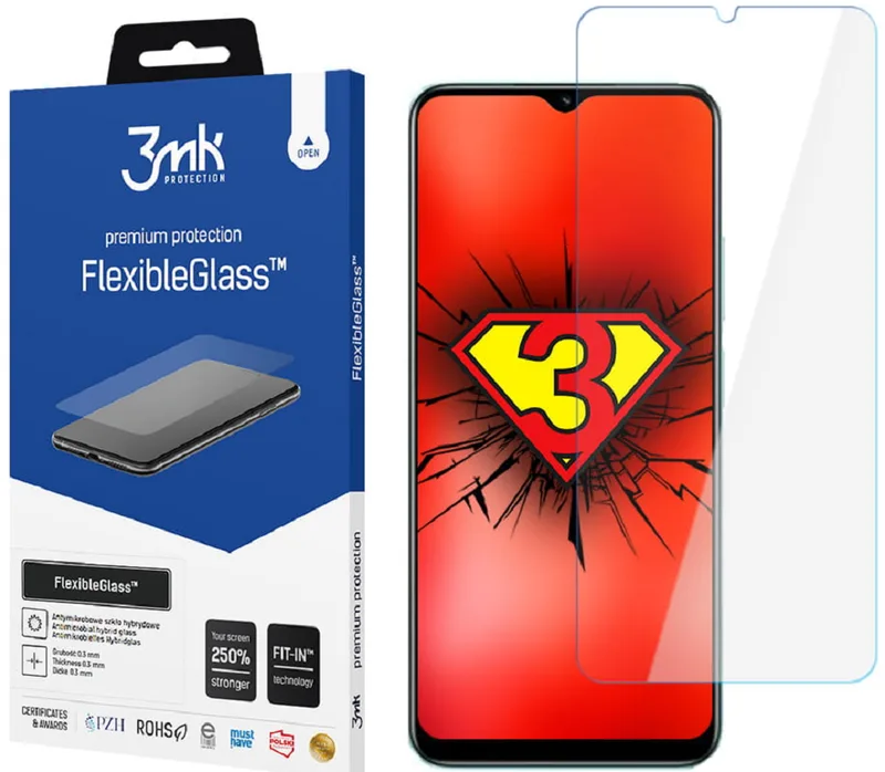 3MK Premium Flexible Glass - Αντιχαρακτικό Υβριδικό Προστατευτικό Γυαλί Οθόνης - Realme C33 - 0.3mm (5903108493314)