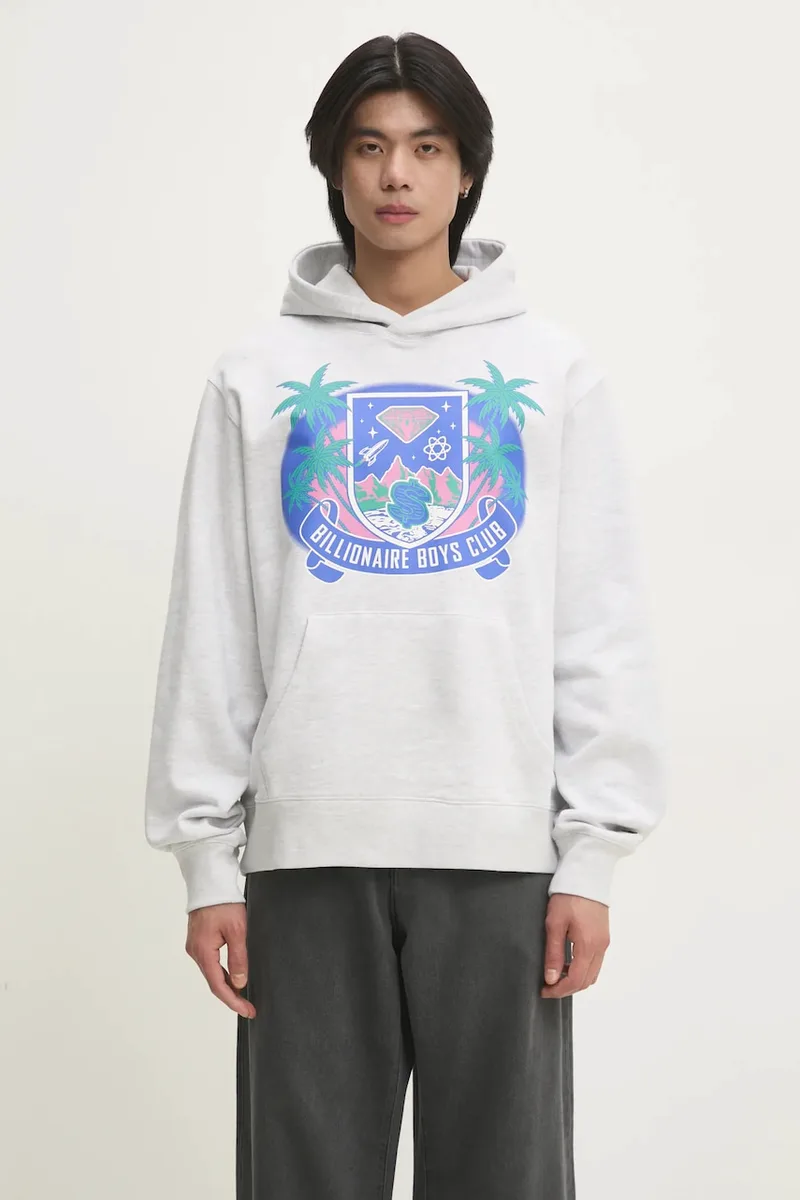 Βαμβακερή μπλούζα Billionaire Boys Club Tropical Crest Popover Hood