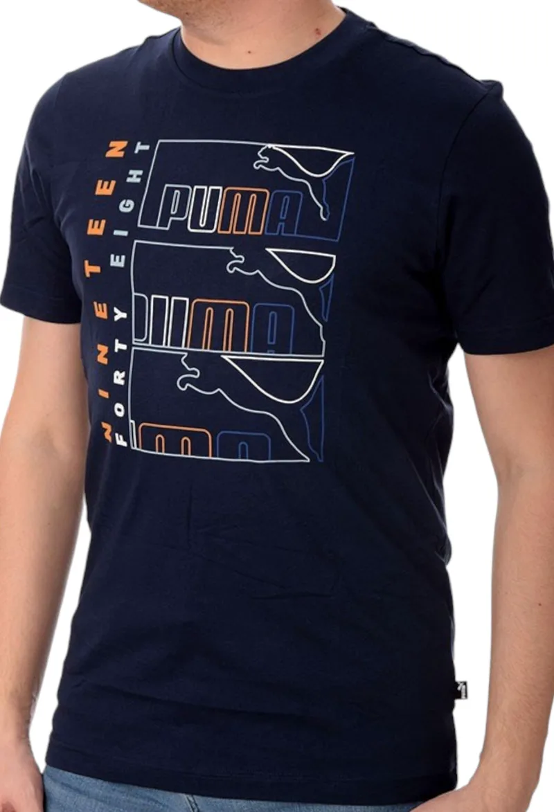 Μπλούζα Κοντομάνικη Puma Graphics Triple No. 1 Logo 680173-14 Ανδρικό