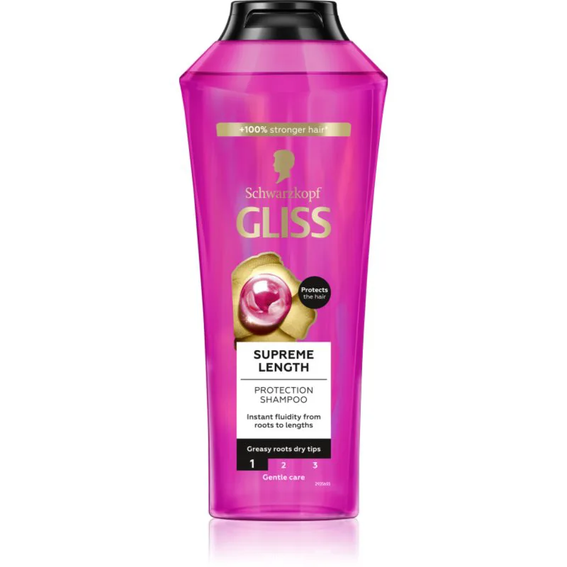 Schwarzkopf Gliss Supreme Length προστατευτικό σαμπουάν για μακριά μαλλιά 400 ml