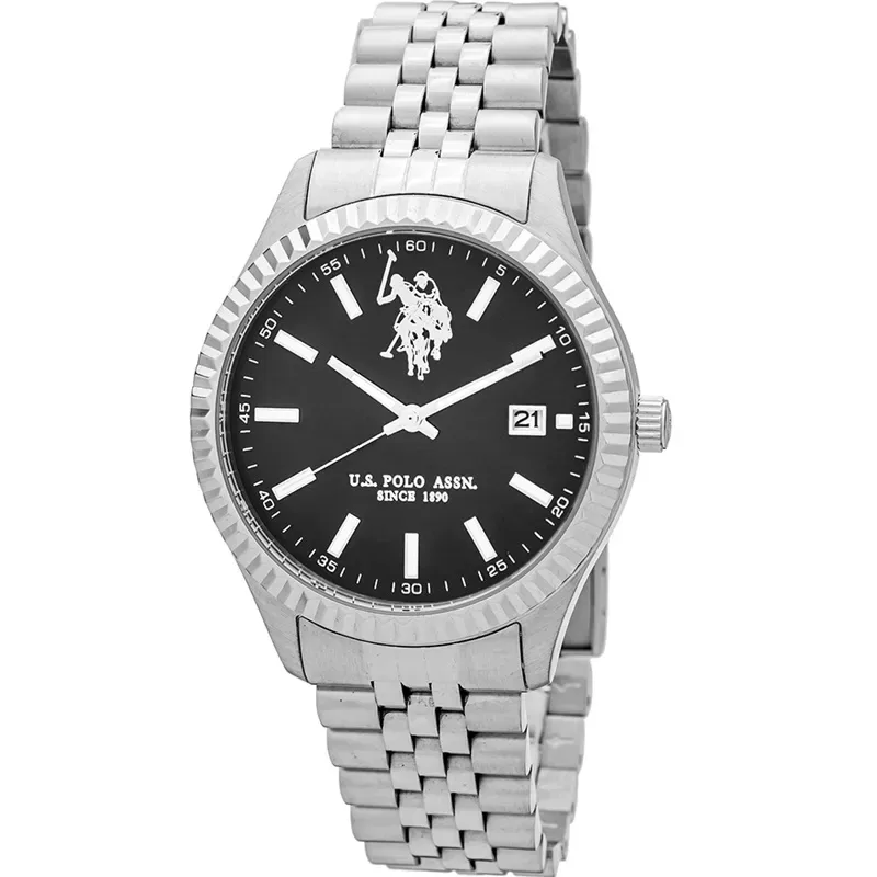 Ρολόι ανδρικό U.S. Polo Assn Damian Stainless Steel Bracelet USP4991BK USP4991BK Ατσάλι