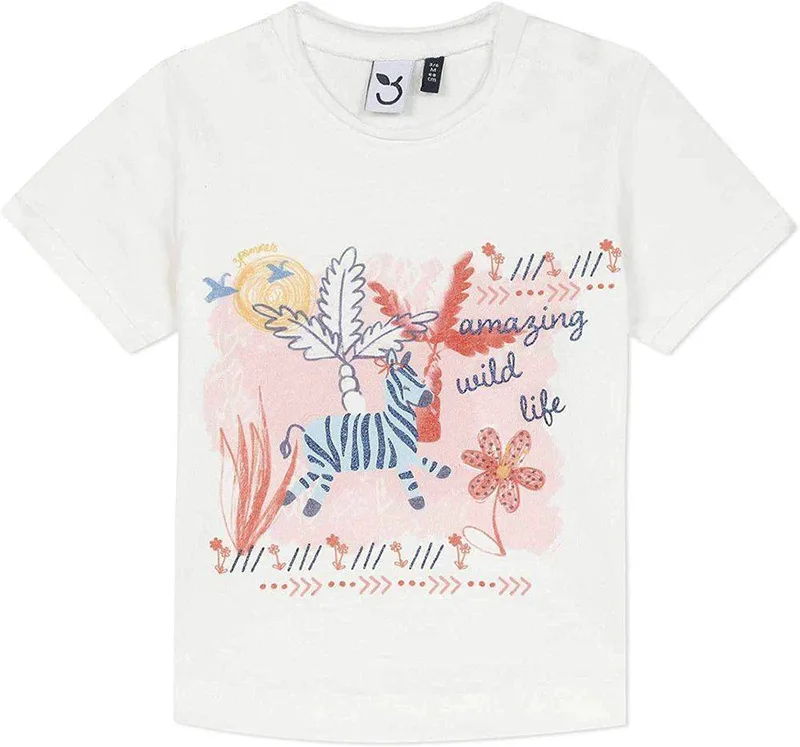 T-SHIRT 3 POMMES 3Q10012 ΛΕΥΚΟ (18 ΜΗΝΩΝ)-(86CM)
