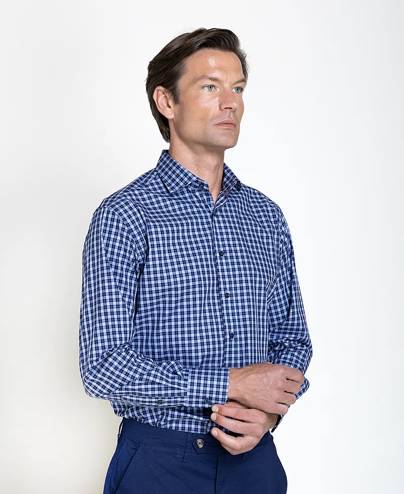 Kaiserhoff Ανδρικό Πουκάμισο Βαμβακερό Non-Iron Καρό Modern Fit Για Smart Casual Εμφανίσεις