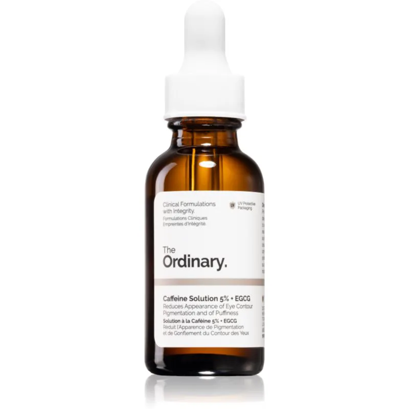The Ordinary Caffeine Solution 5% + EGCG Eye Serum ορός για τα μάτια για την αντιμετώπιση του πρηξίματος και των μαύρων κύκλων 30 ml