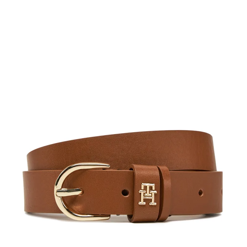 Ζώνη Γυναικεία Tommy Hilfiger Essential Effortless 2.5 AW0AW16836 Καφέ