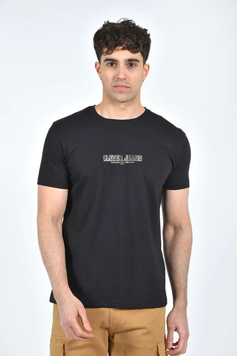 Clever T-shirt Με Logo - Μαύρο - CT24200